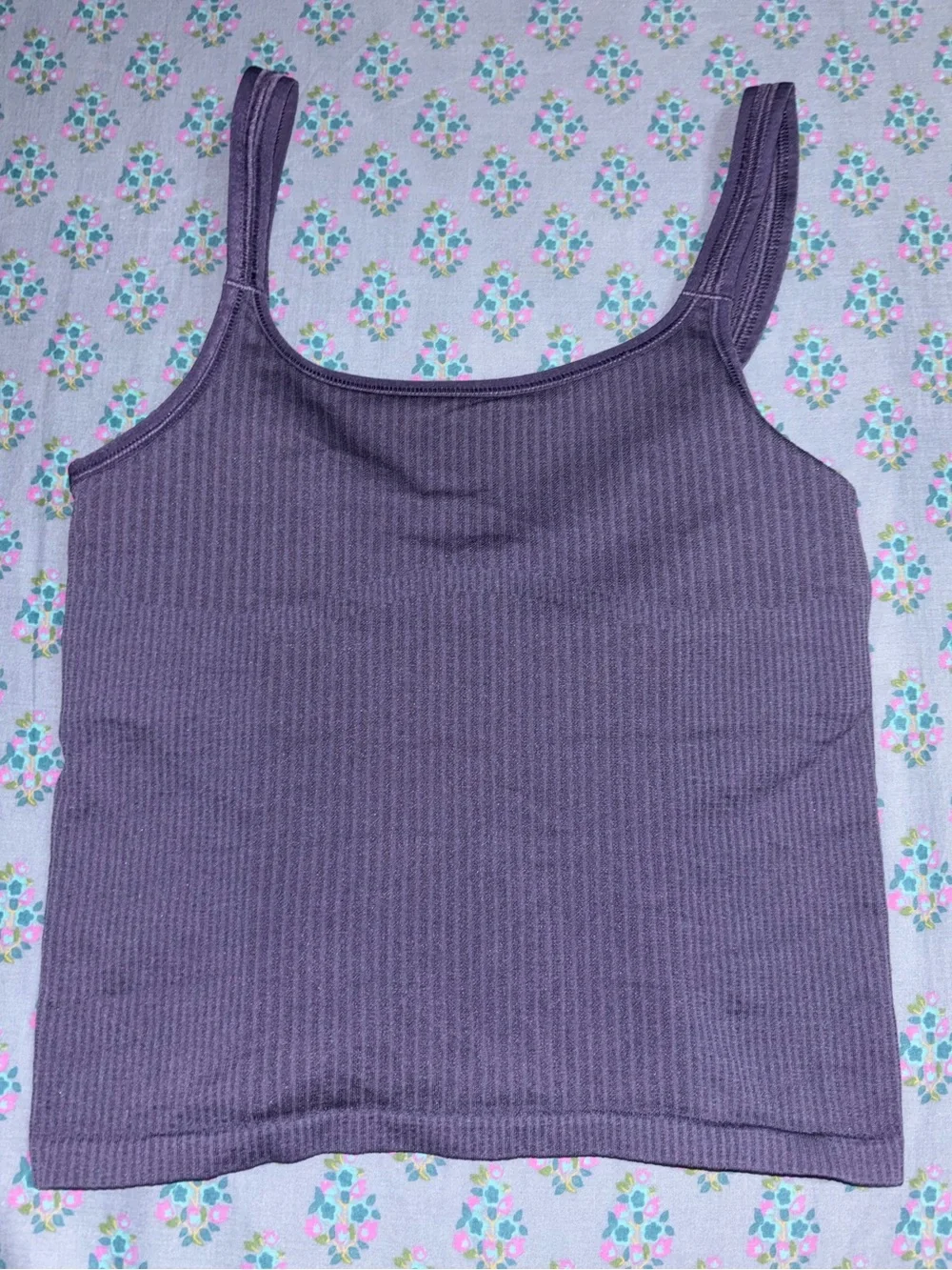 Lululemon Ebb to Street Scoop-Neck Cropped Tank Top